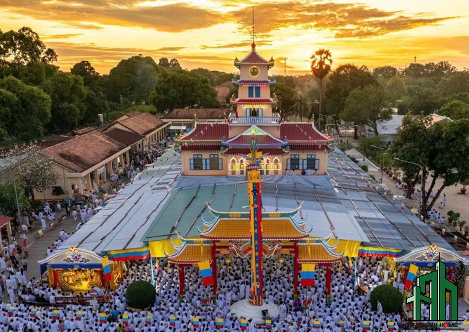 Một khu nhỏ của tòa thánh Tây Ninh